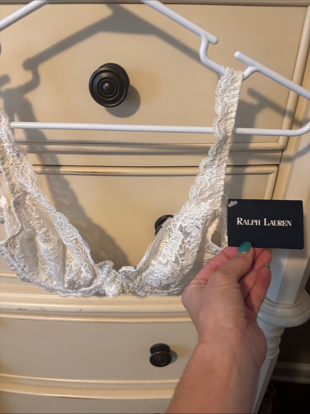 Ralph Lauren Ivory Lace Bralette